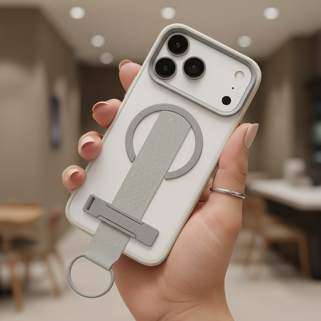 LZEL MagMatte Grip Case for iPhone 17 Pro Max | Titanium