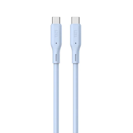 LZEL Celeris Silox CXL Soft Silicone USB-C to USB-C Cable, 480Mbps, 240W Max, 1m