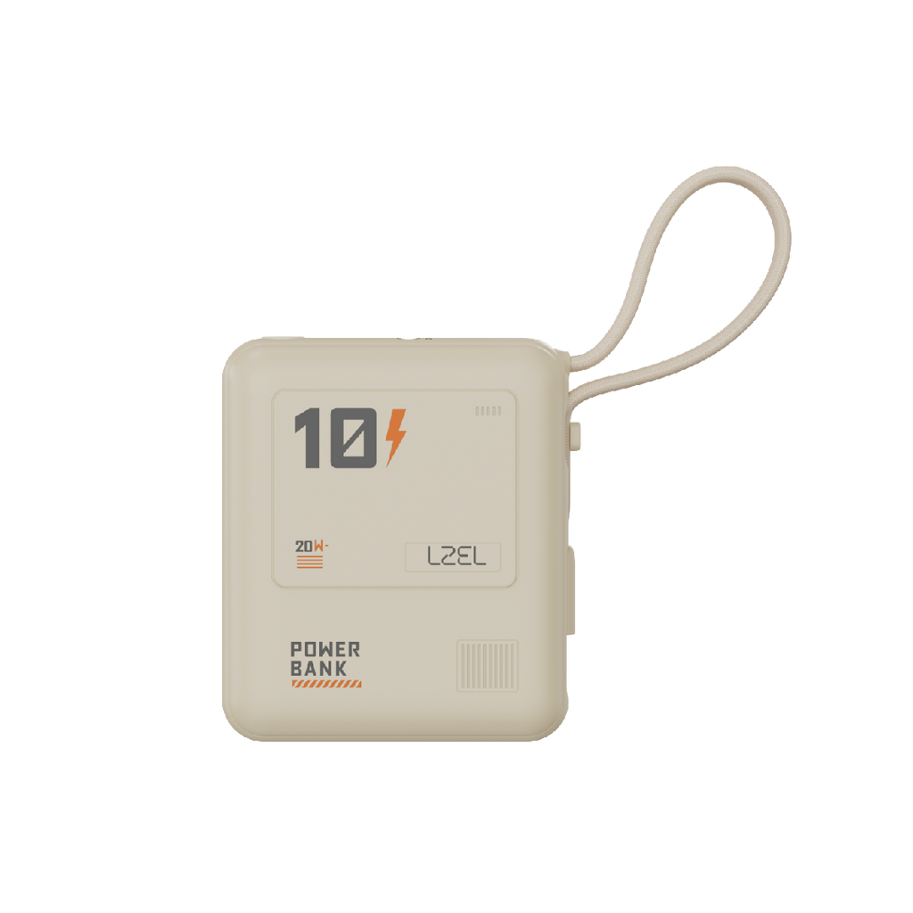 LZEL Zenoflex Surge10 10000Mah 20W Max Pd Power Bank Supports Type-C | Cream