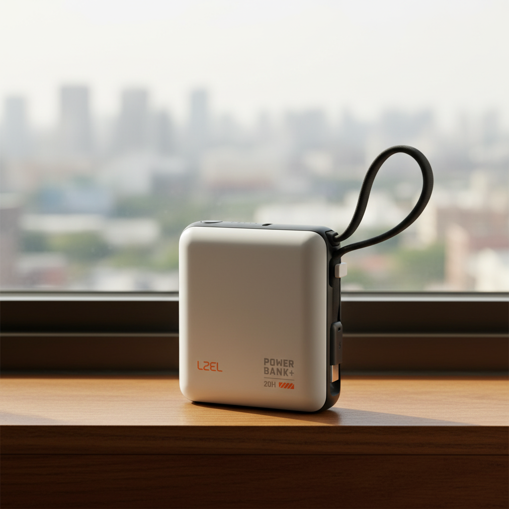 LZEL ZenoFlex Volt Mini 10000mAh PD Power Bank â€“ 20W Output / 18W Input | White
