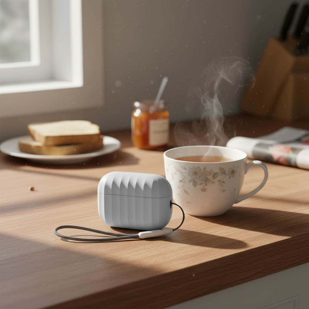 Asli Global Airpods Pro 2 Silicone Case with Anti Drop Protection | Gray