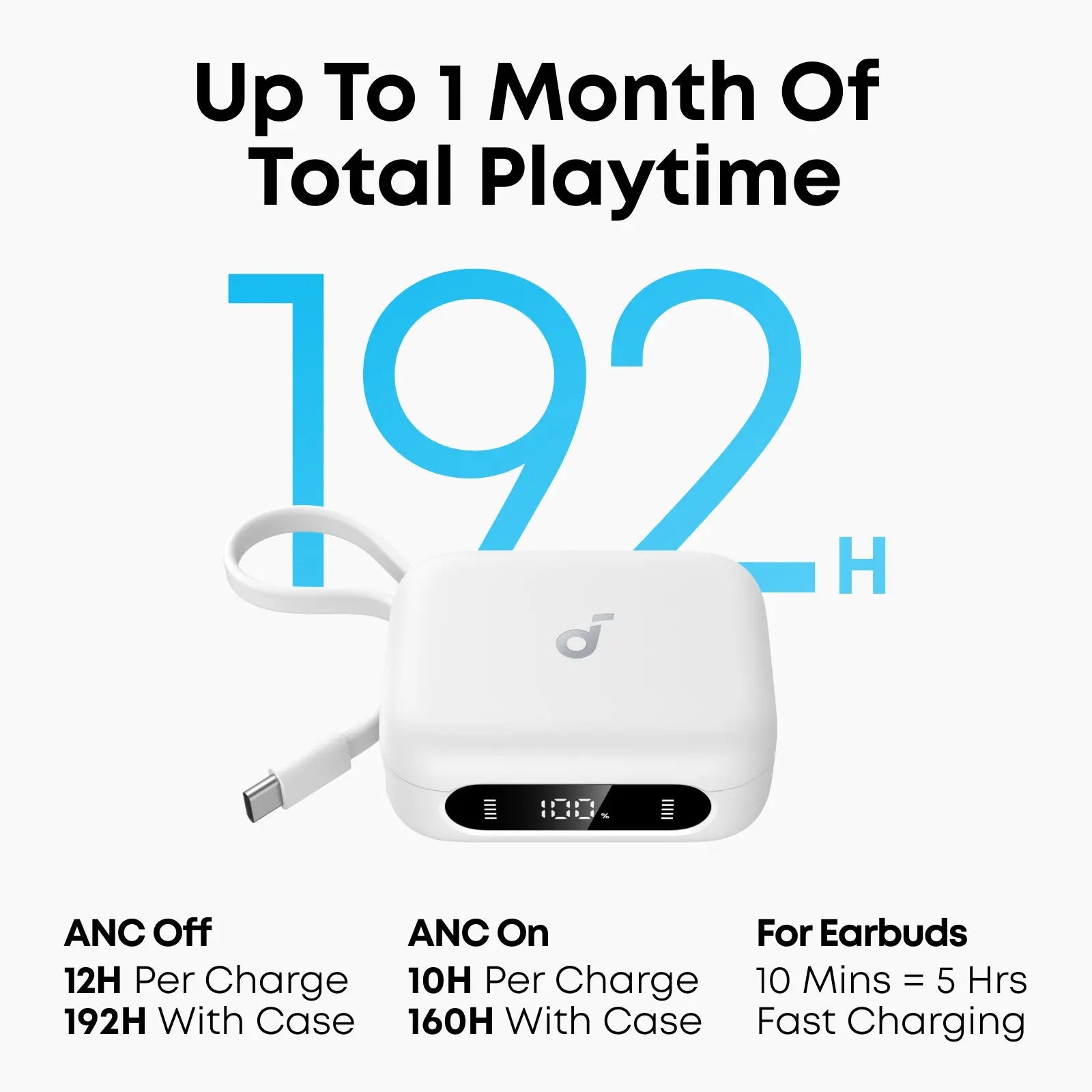 Anker Soundcore P41i Wireless Earbuds with Built-in Portable Phone Charger