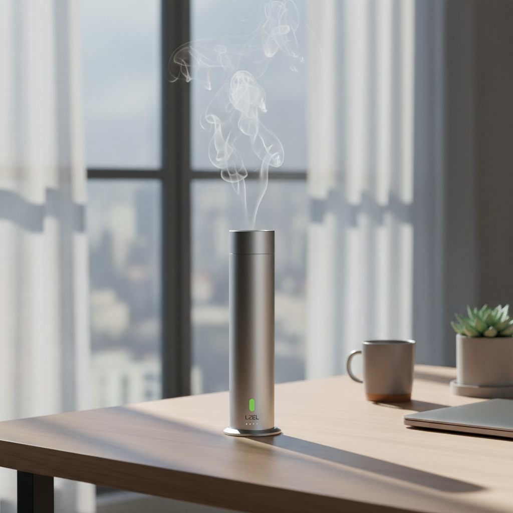 LZEL Aroma Diffuser Aromavista Luxe Luxury Scent Diffuser 120ml, Remote Controlled | Silver