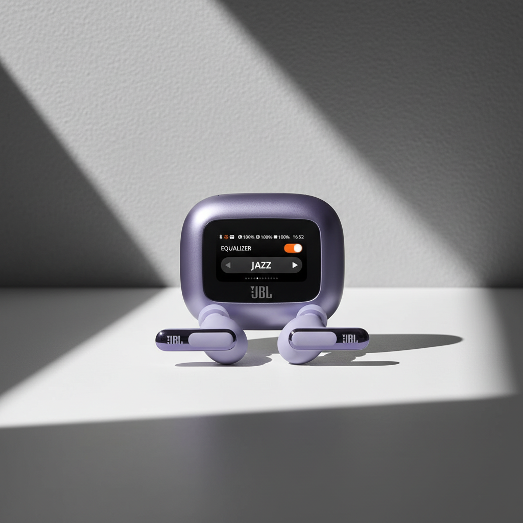 JBL Live Beam 3 True Wireless Earbuds with Screen | Purple