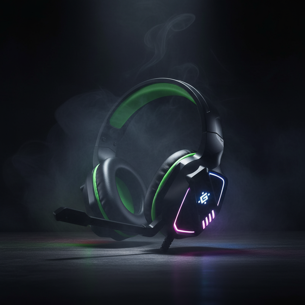 Defender Gaming HeadPhones With 3.5mm Jack | Black Green