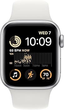 Apple Watch SE GPS + Cellular 40mm Silver Aluminium Case with White Sport Band | Regular