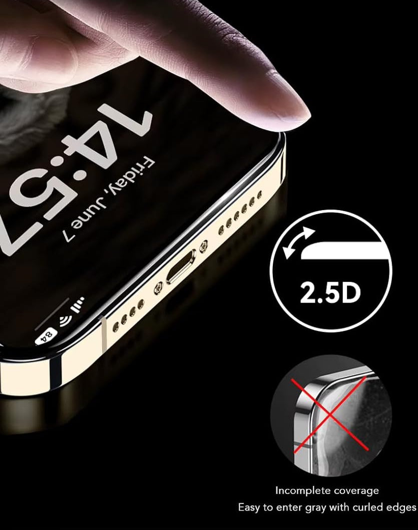 Anank IPhone 12 & 12 Pro Glass 2.5D Reinforce Edge Glass 6.1"