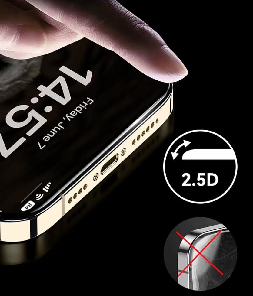 Anank iPhone 15 Pro 2.5d Reinforced Edge Glass