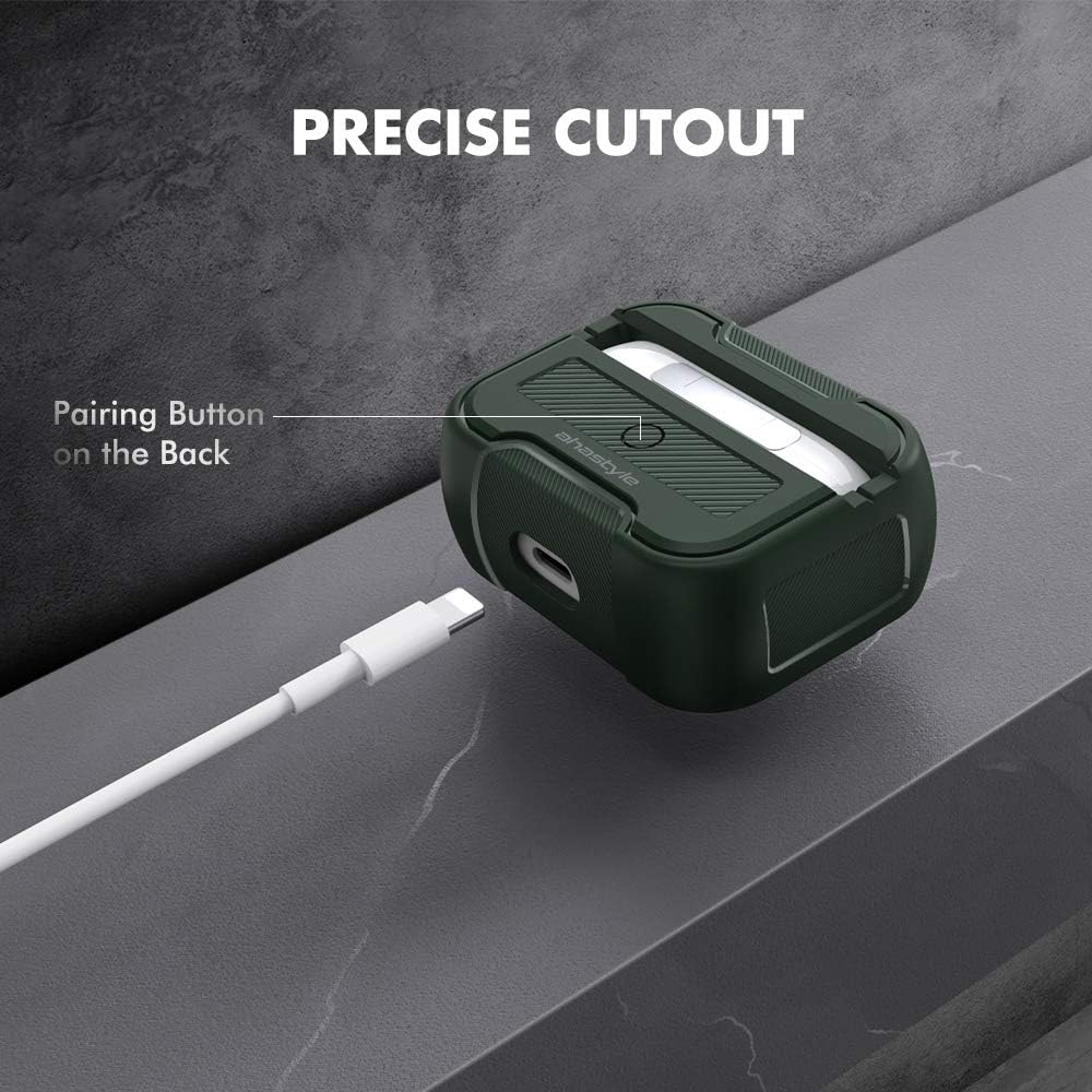 Ahastyle Airpods 3 Protection Rugged Armor Case | Dark Green