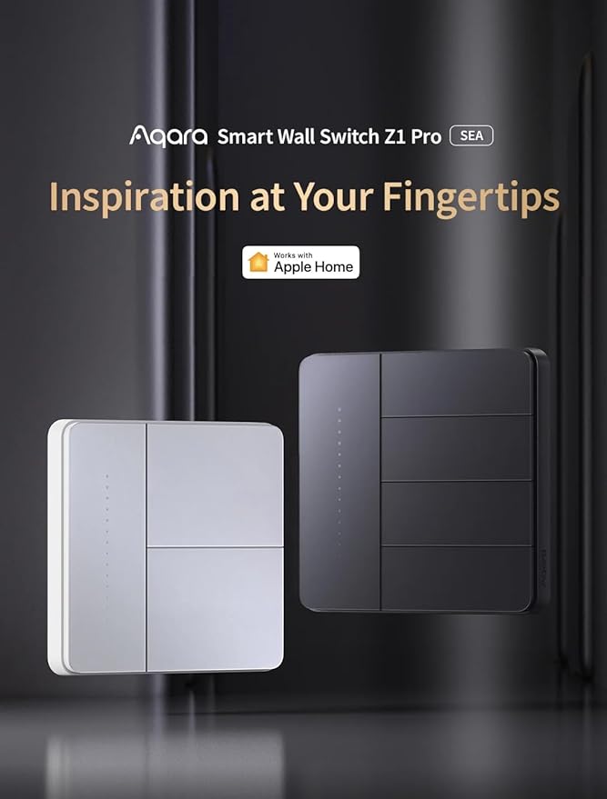 Aqara Smart Wall Switch Z1 Pro â€“ Double Rocker | White