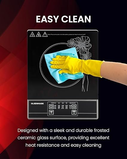 Olsenmark Infrared Cooker â?? Electric Infrared Glass Ceramic Cooker, Portable, Safe & Reliable