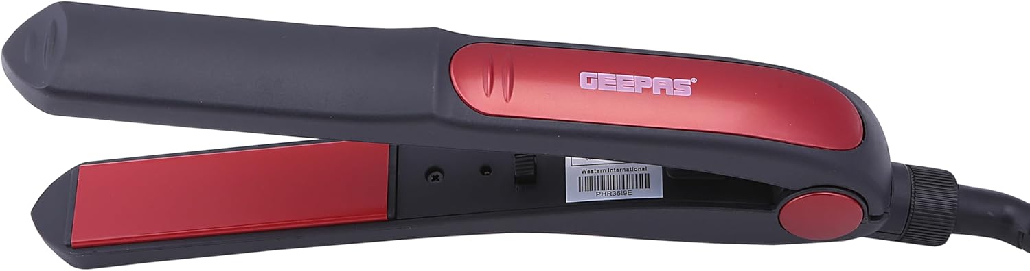 Geepas Hair Dryer & Straightener Combo â€“ Ceramic, Red