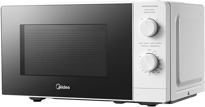 Midea 20L Solo Microwave Oven, 700W, 5 Power Levels |White