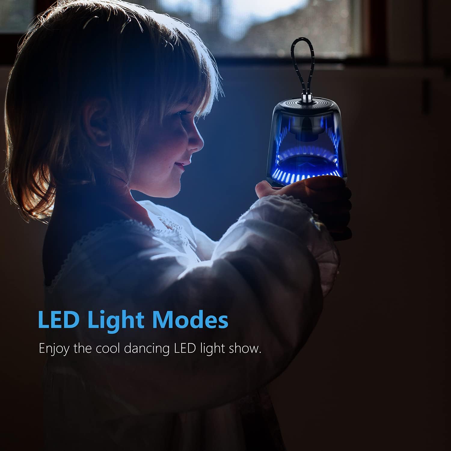 LZEL Aquilasonus Lamp Compact Waterproof Bluetooth Speaker With Dynamic RGB Lights | Purple