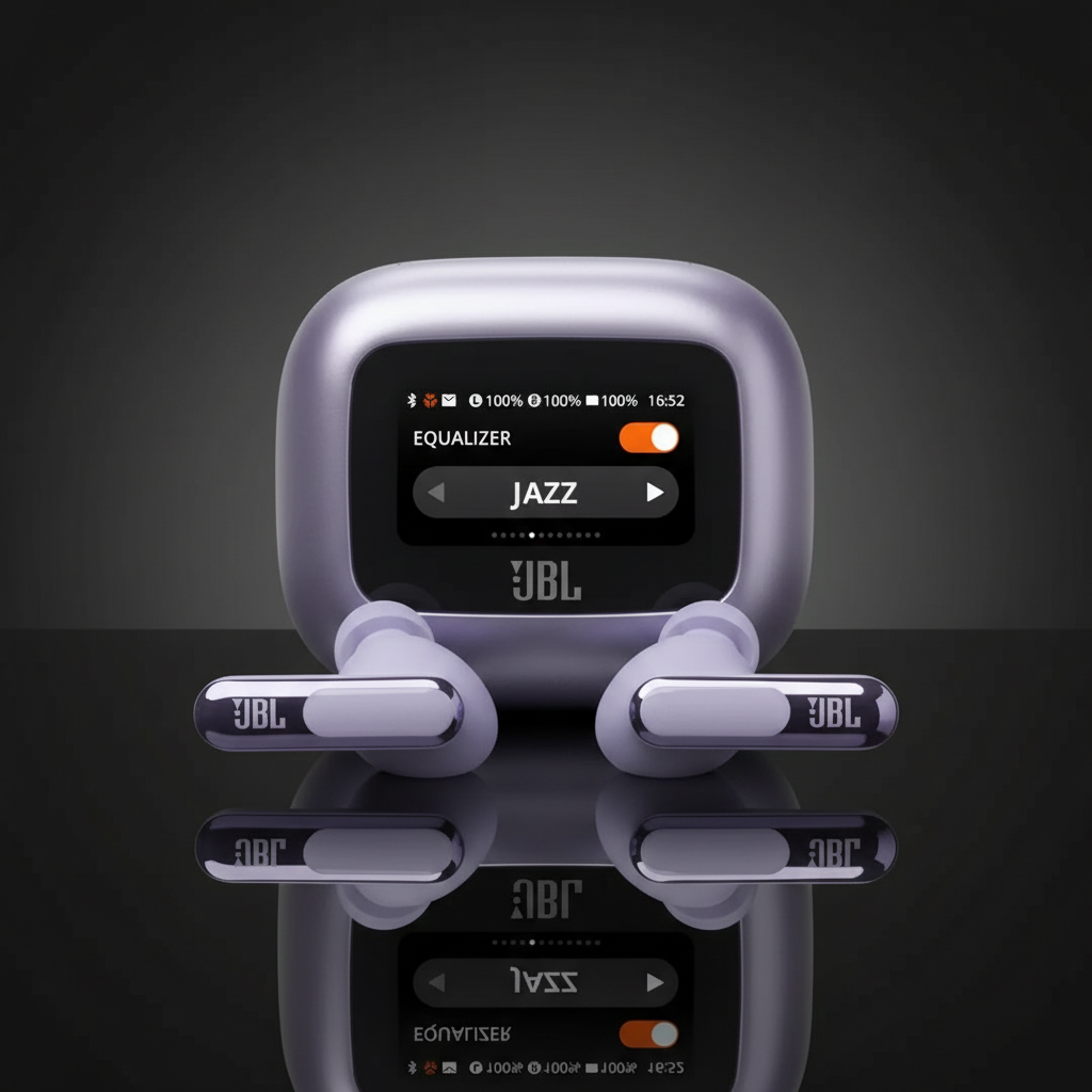 JBL Live Beam 3 True Wireless Earbuds with Screen | Purple