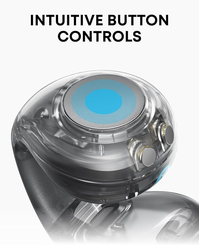 soundcore C40i Clip-On Earbuds | Flexible and Comfortable