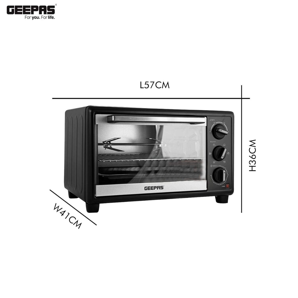 Geepas 42L Electric Oven with Convection & Rotisserie â?? 2000W Power