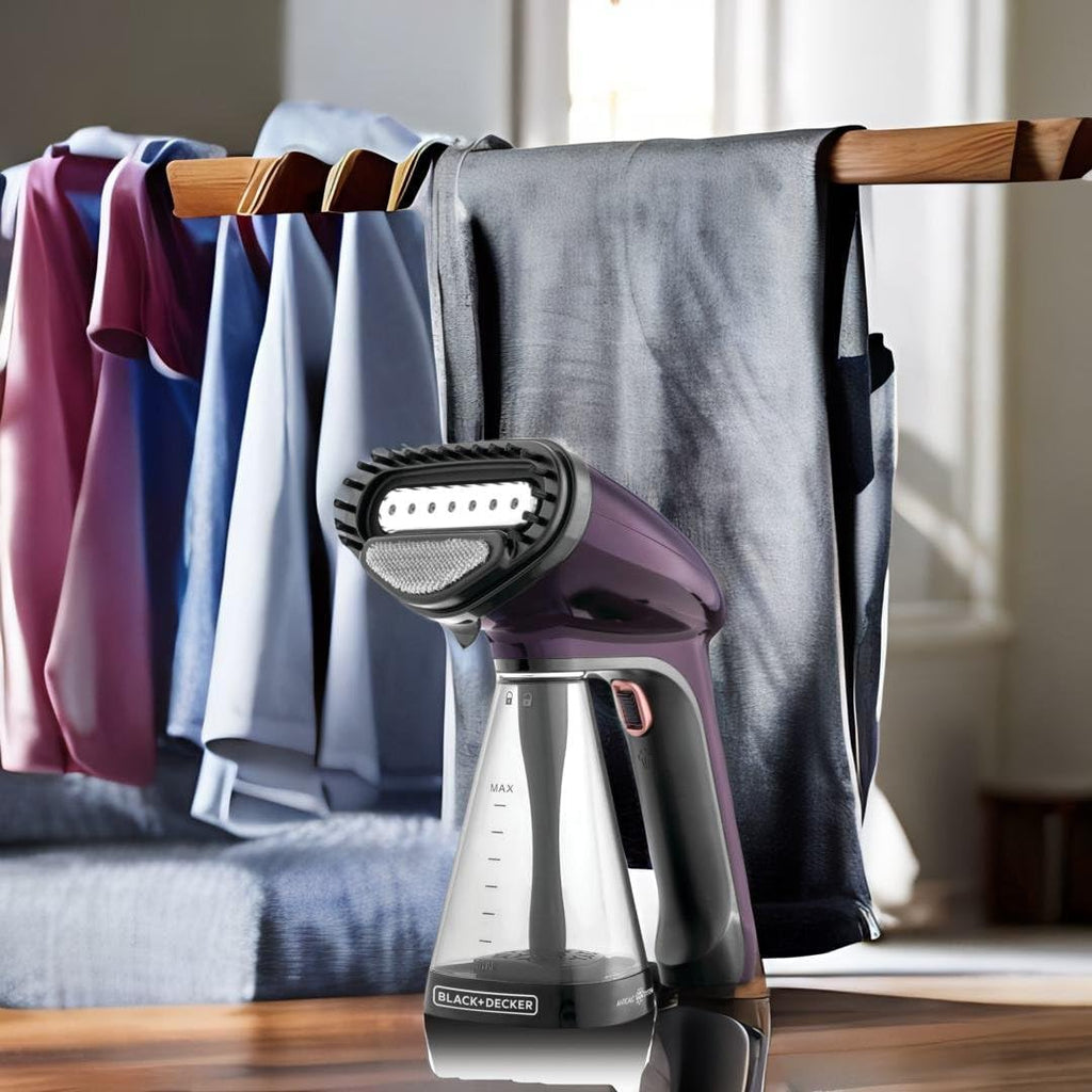 Black & Decker 1500W Handheld Handy Garment Steamer | Purple