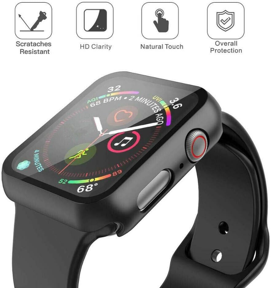 Anank Glass with Case For  Watch 41MM | Black