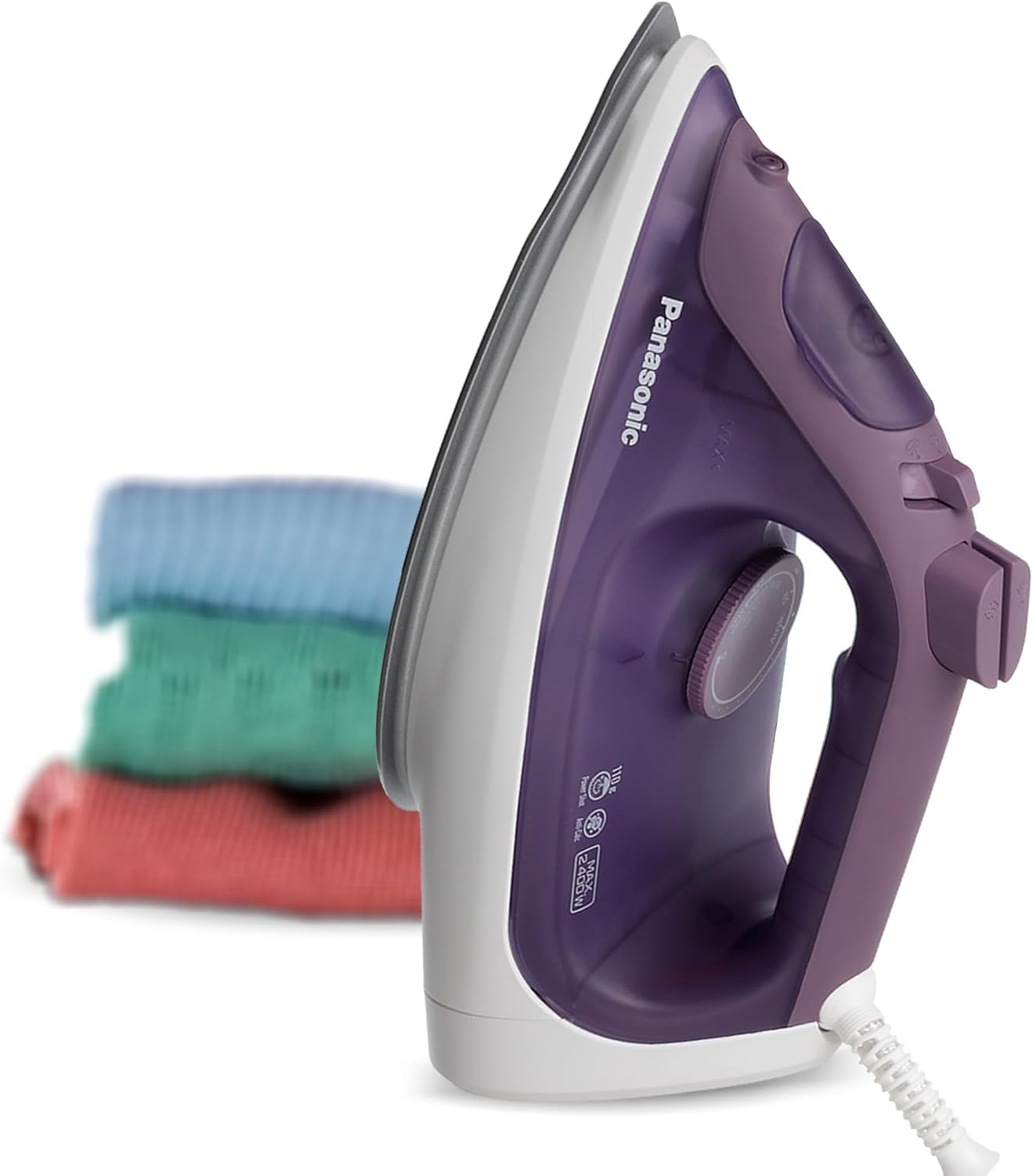 Panasonic Steam Iron, 2400W, Ceramic Soleplate, 300ml