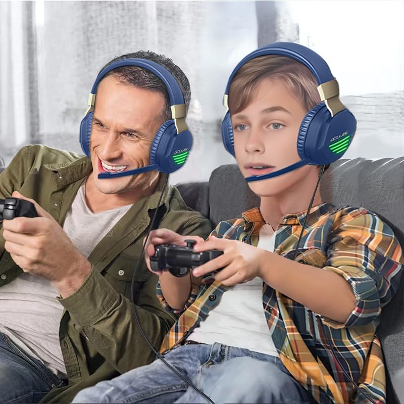 Colusi Gaming Stereo 3.5+USB Headphone RGB Light |Blue