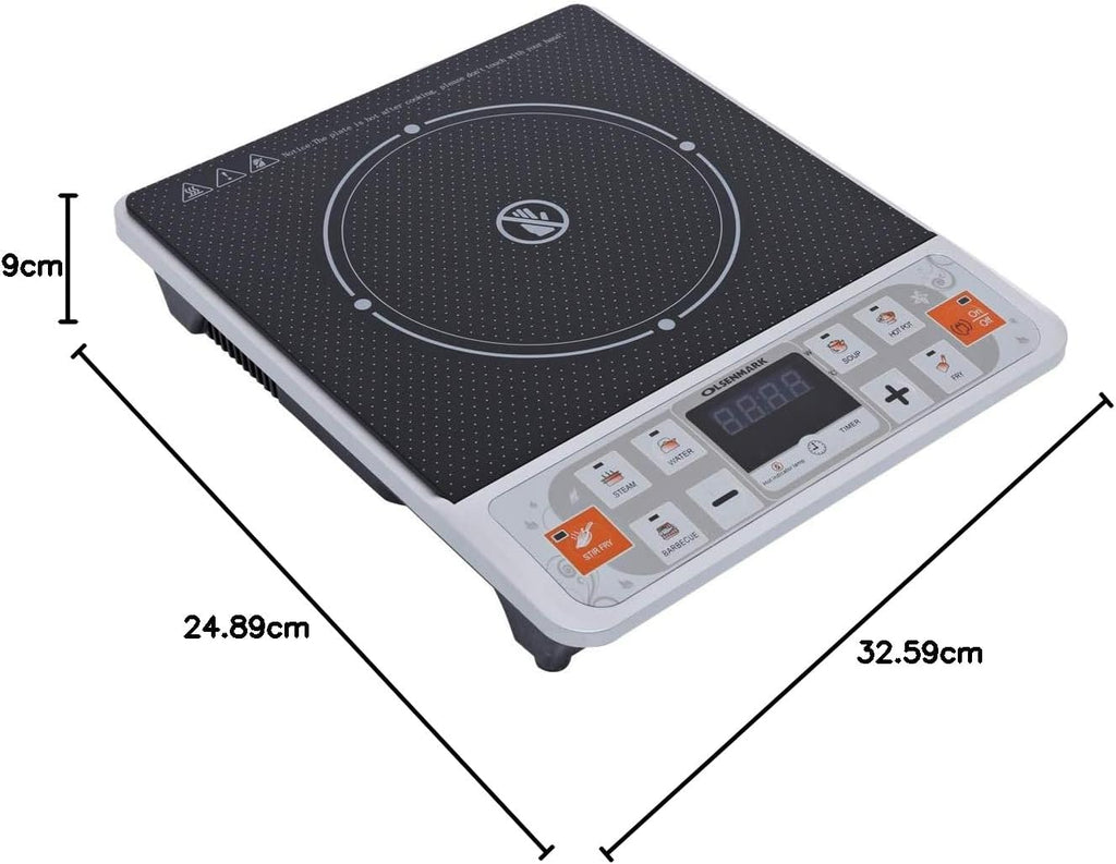 Olsenmark Infrared Cooker – Electric Infrared Glass Ceramic Cooker, Portable, Safe & Reliable