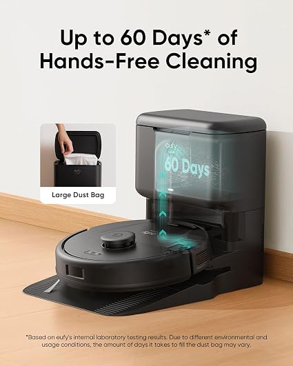 eufy L60 Hybrid SES Robot Vacuum | Black