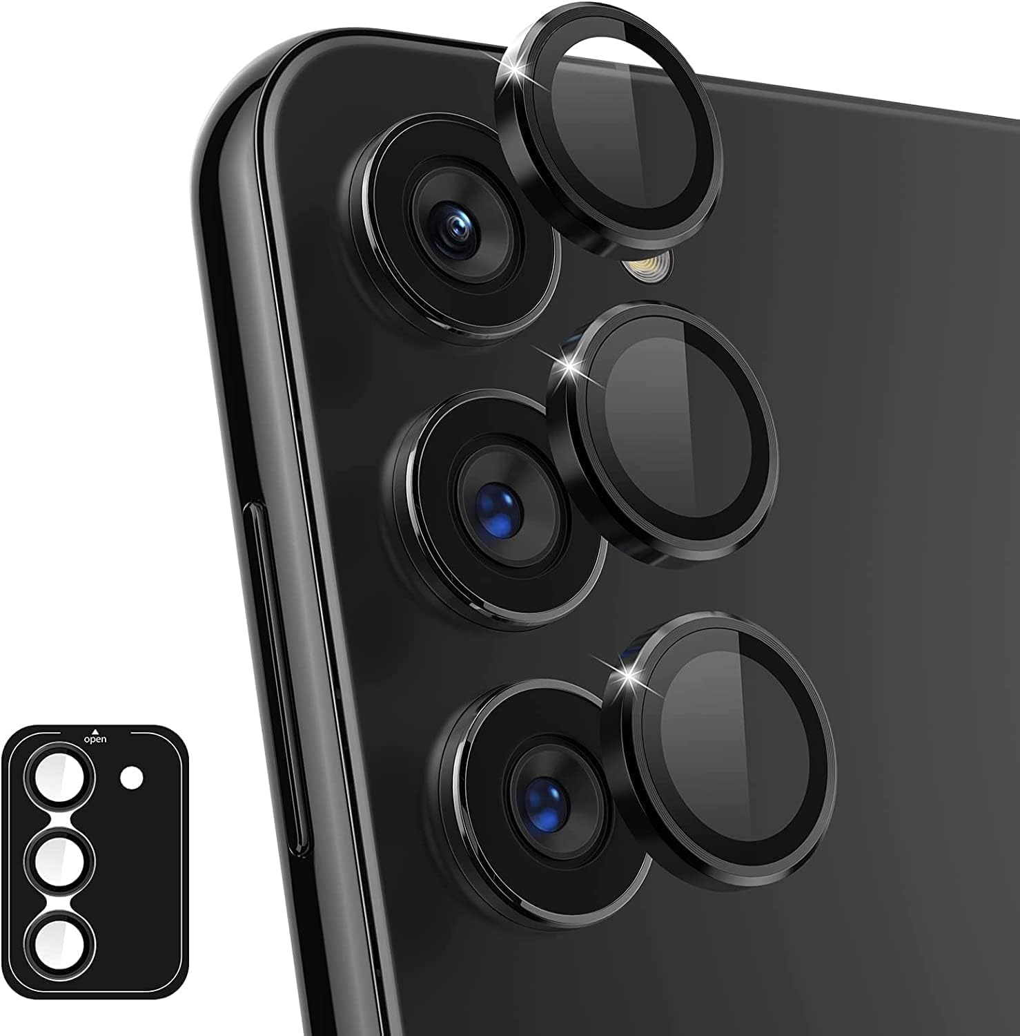 Anank Samsung S25+ Plus AR+Corning Lens Guard | Black