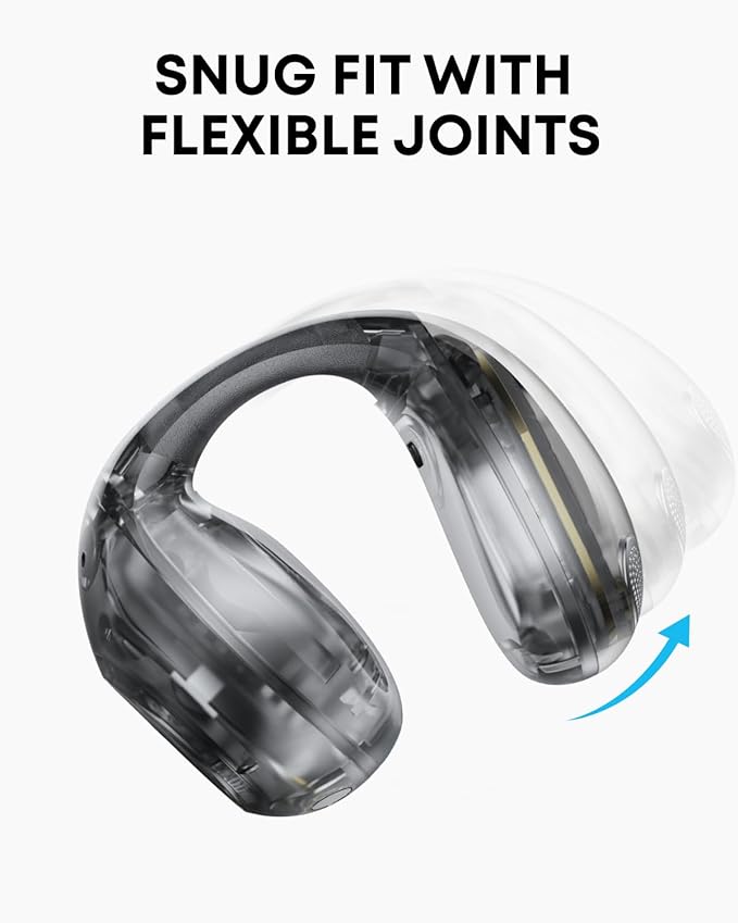 soundcore C40i Clip-On Earbuds | Flexible and Comfortable