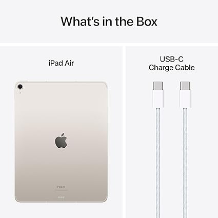 iPad Air 13-inch (M2) Wi-Fi + Cellular 128GB | Starlight