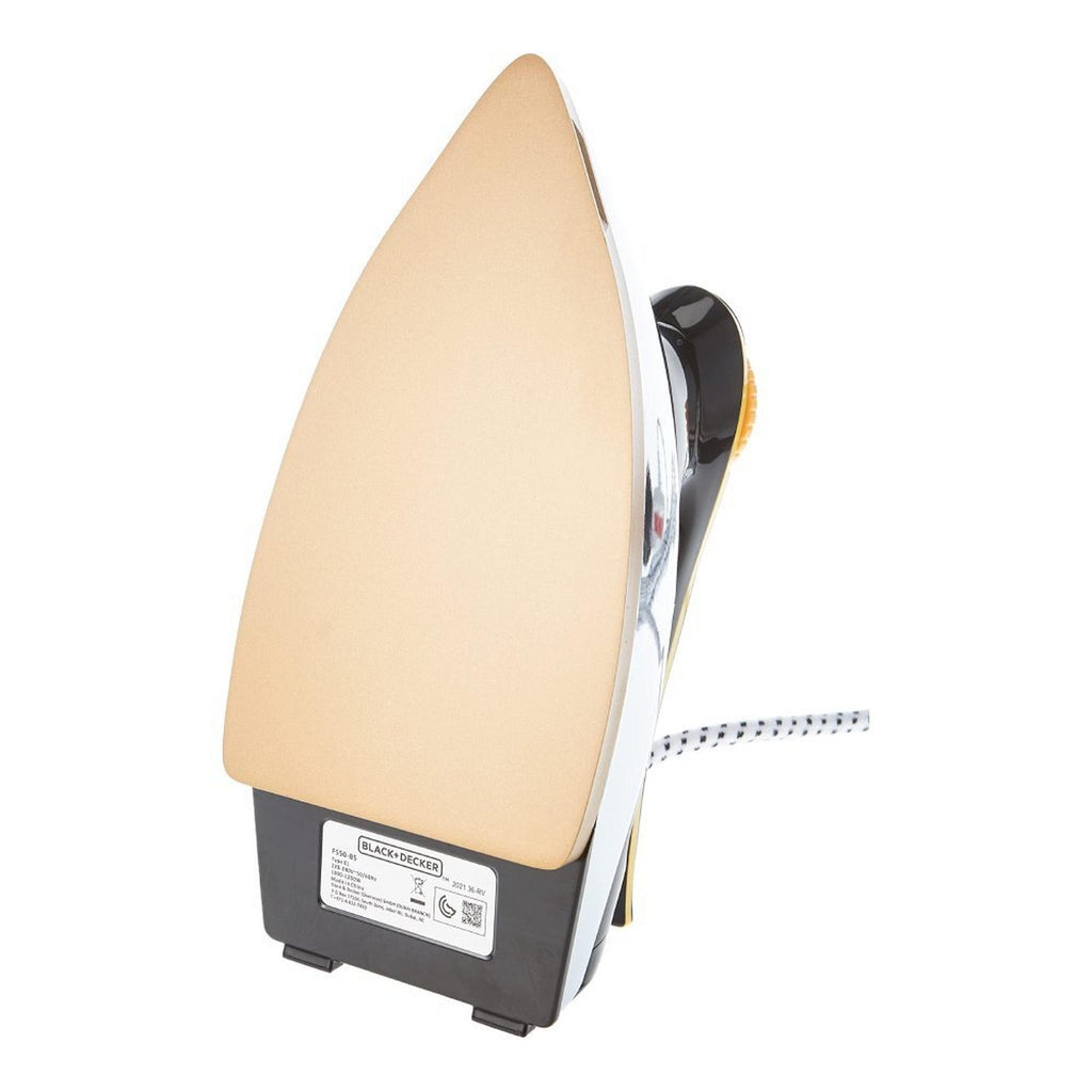 Black & Decker 1200W Heavy Weight Dry Iron | Black / Gold