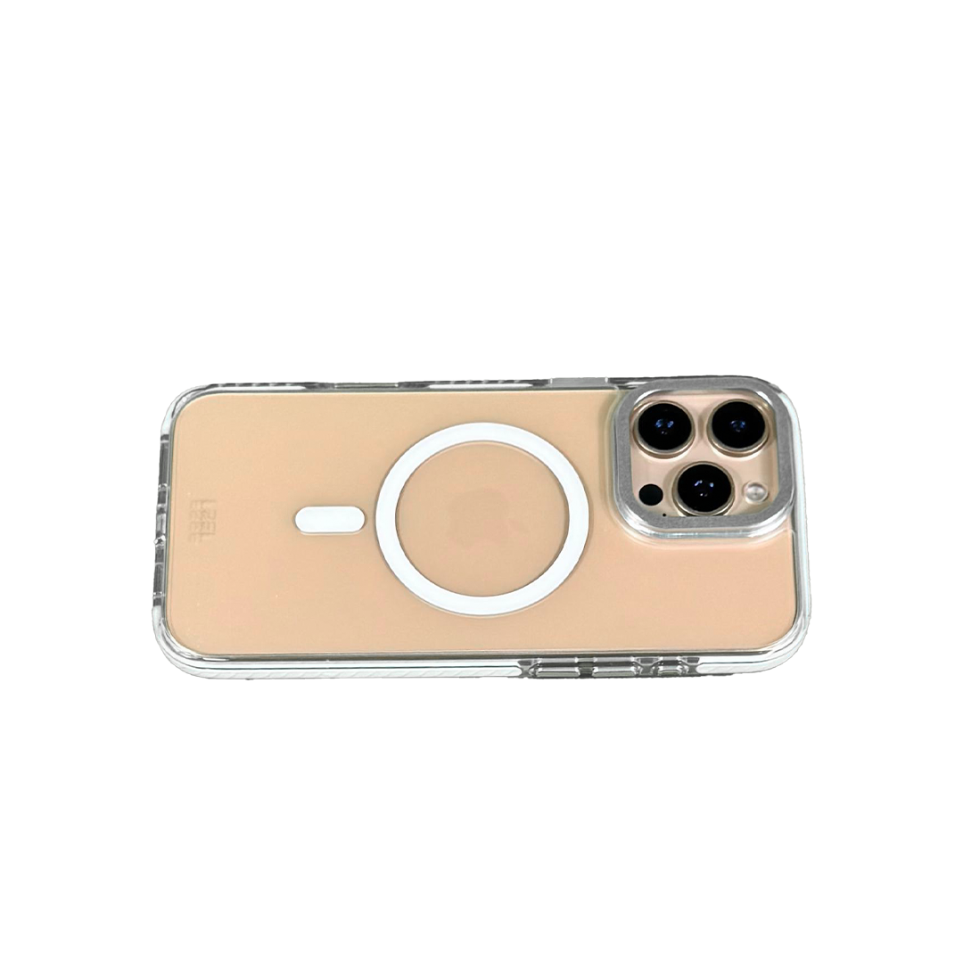 LZEL iPhone 16 Pro Armor Clear Case With MagSafe | Silver