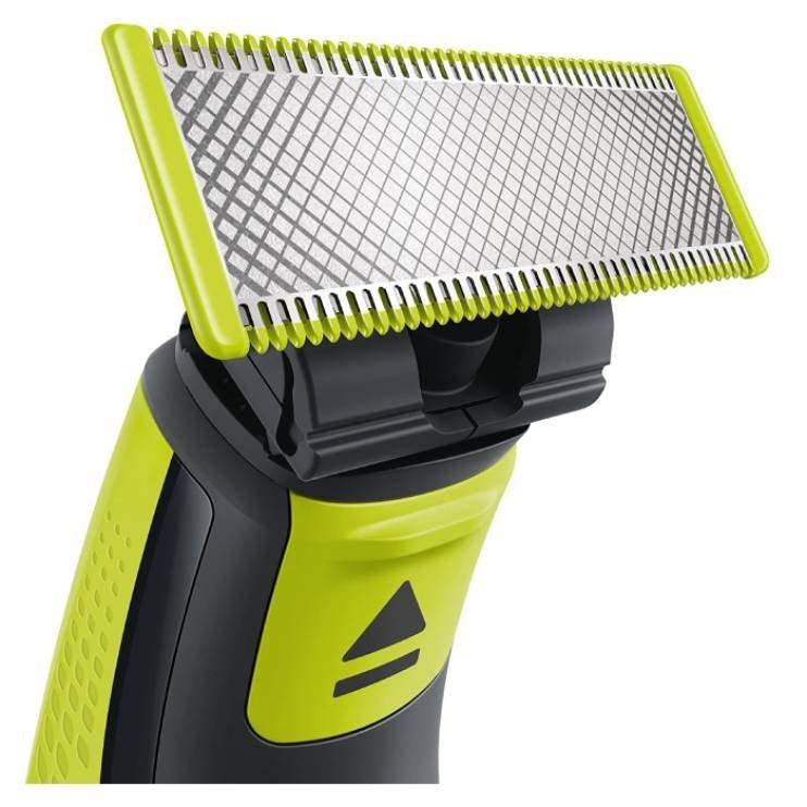 Philips OneBlade Hybrid Styler for Trim, Shave, Edge 3-Comb | Lime Green/Charcoal Grey