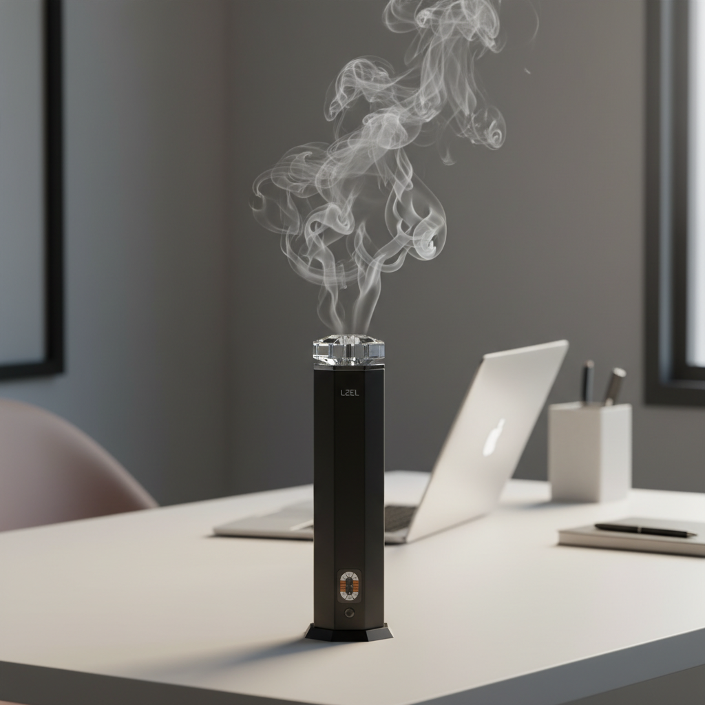 LZEL Aroma Diffuser Aromavista Essence Premium Scent Diffuser Led Display - Cold Air Diffusion Tech - 120 Ml | Black