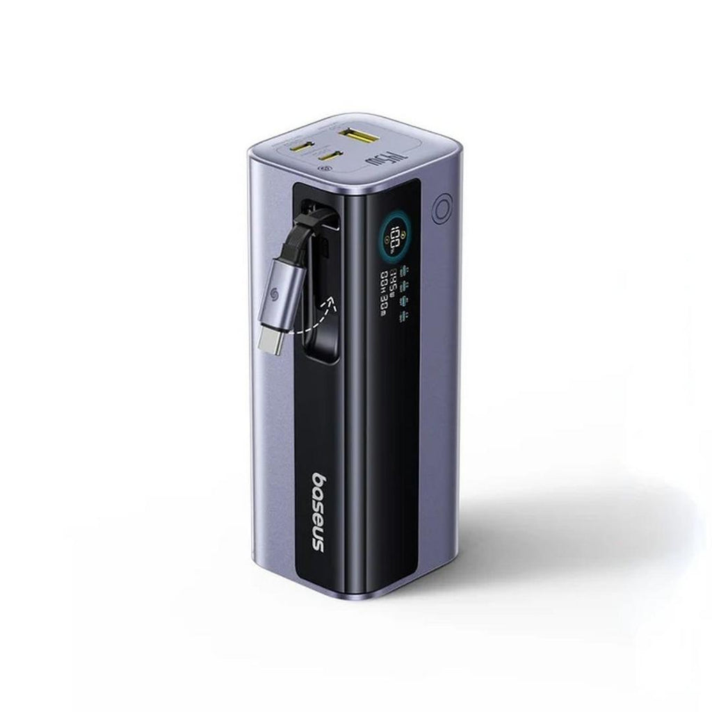 Baseus EnerGeek GR11 Power Bank with Retractable Cable 10000mAh 100W | Space Grey