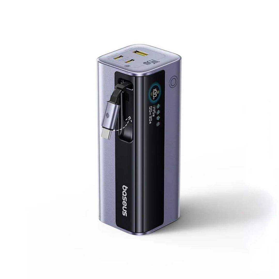 Baseus EnerGeek GR11 Power Bank with Retractable Cable 10000mAh 100W | Space Grey