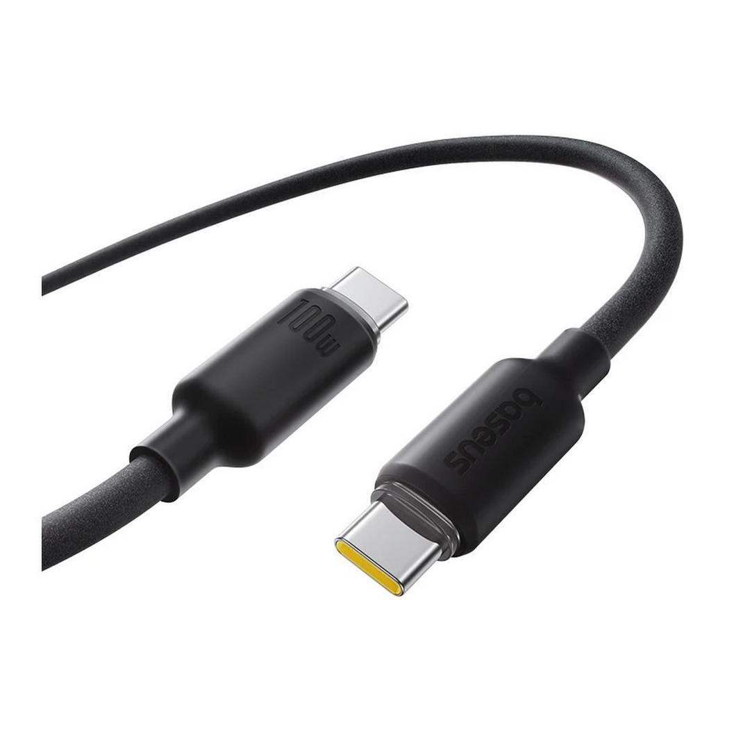 Baseus Foamed Silicone Fast Charging Data Cable USB-C to USB-C 100W 2m | Comic Black