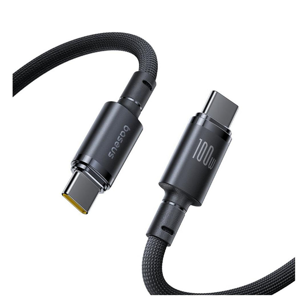 Baseus New Braided Fast Charging Cable USB-C to USB-C 100W 2m | Black