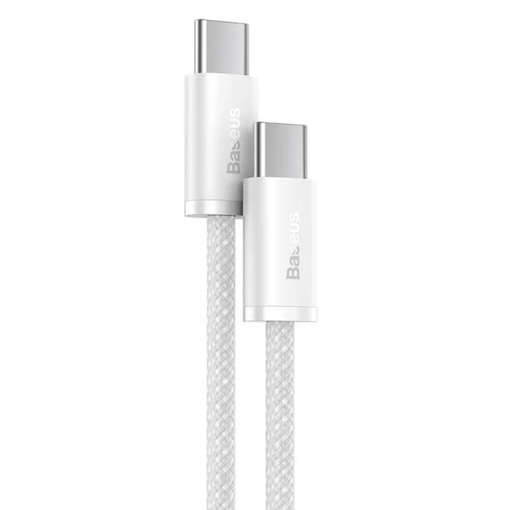 Baseus New Braided Fast Charging Cable USB-C to USB-C 100W 2m | White