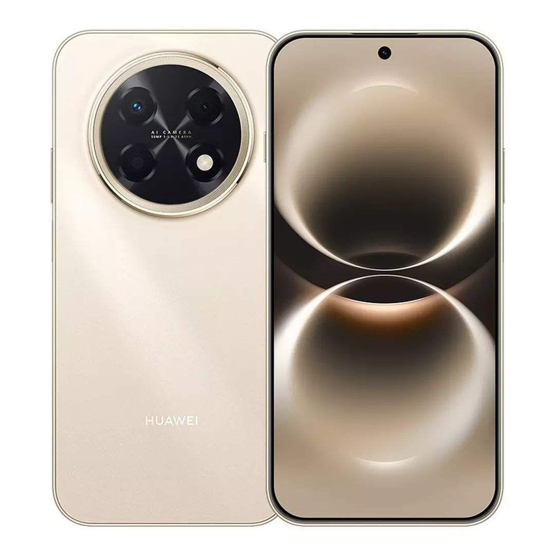 HUAWEI Nova 15 Max Smartphone 256GB, 8GB RAM, 6.84-Inch 120Hz OLED Display, Kirin Processor | Gold + HUAWEI FreeBuds SE 2 Wireless Earbuds