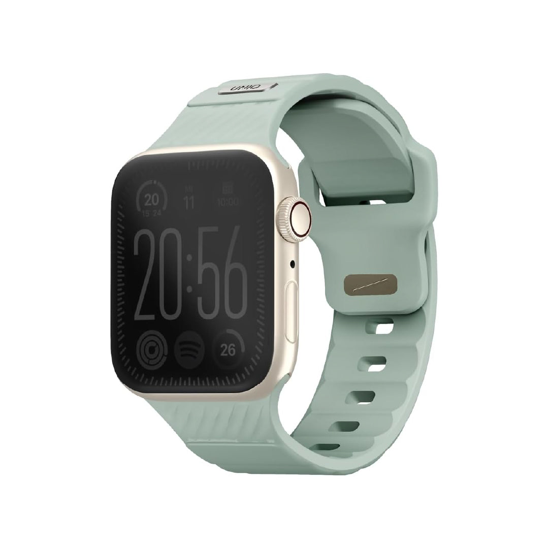 Uniq Stride Fkm Rubber Apple Watch Strap 41/40/38mm | Iceplant Green