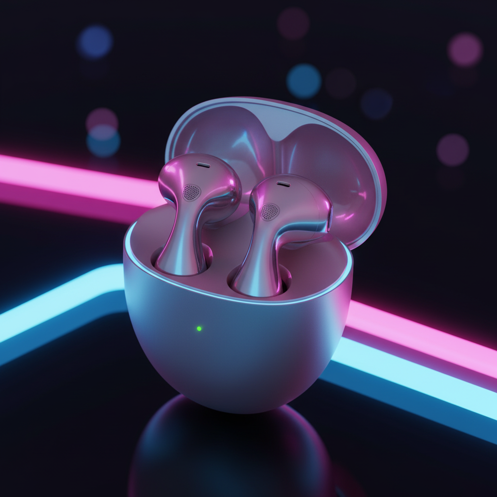 Huawei FreeBuds 6 – Truly Wireless Bluetooth Open-Fit Earbuds with Charging Case | Rose Gold