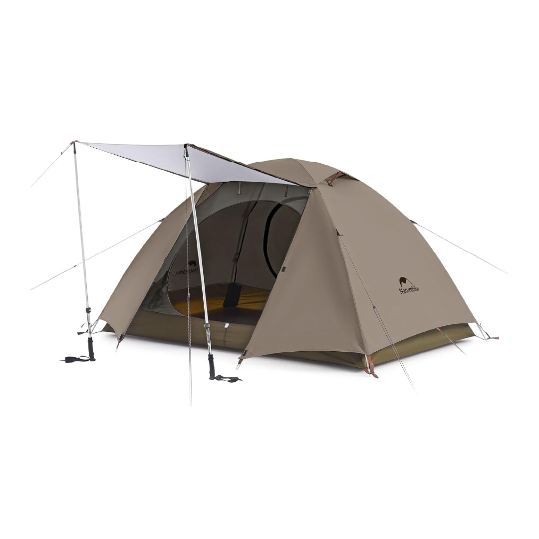 Naturehike Yunchuan Series Tent - Light Coffee Brown (210*(45+140+45)*115)