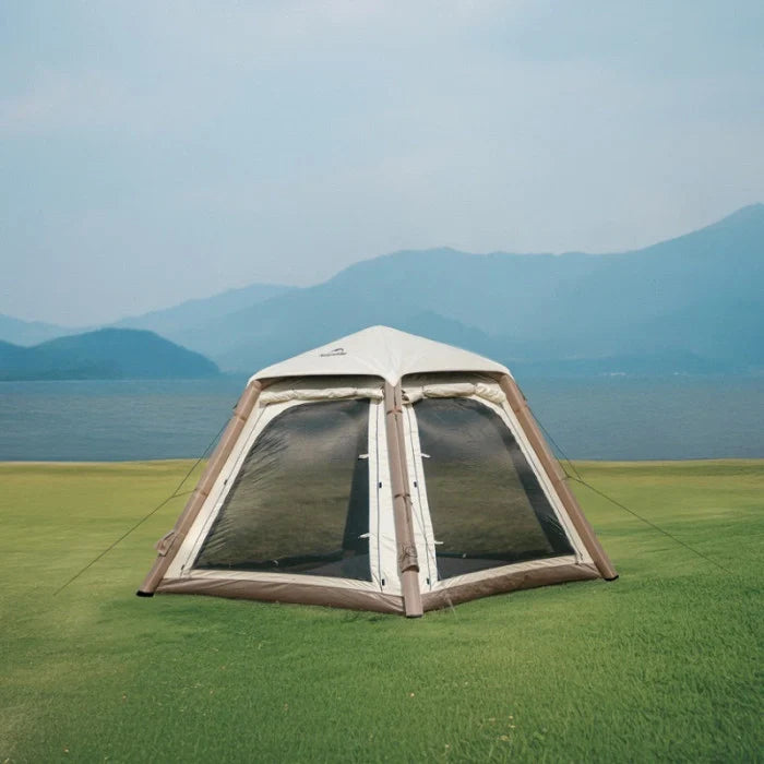 Naturehike Ango Pro Inflatable Tent - Khaki - Brown (240*240*180)