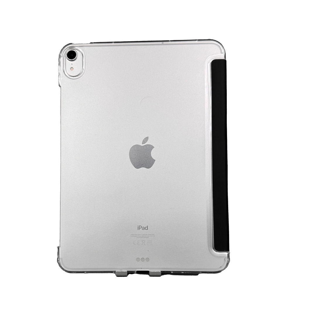 LZEL Imperium Trifolio Smart Folio Case for iPad 10.9" / 11" (A16-2025) – Transparent Back | Black