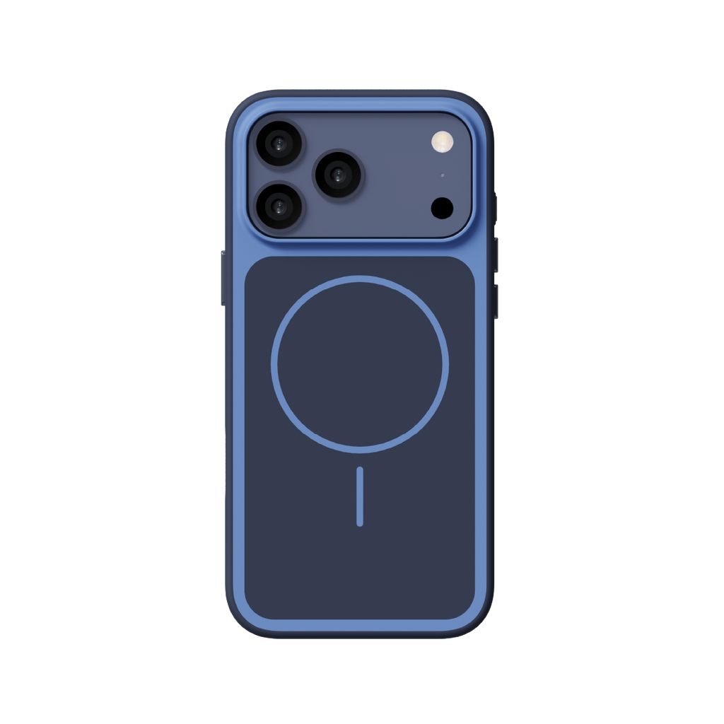 LZEL Regular Magsafe Ring Pattern Case For IPhone 17 Pro | Dark Blue