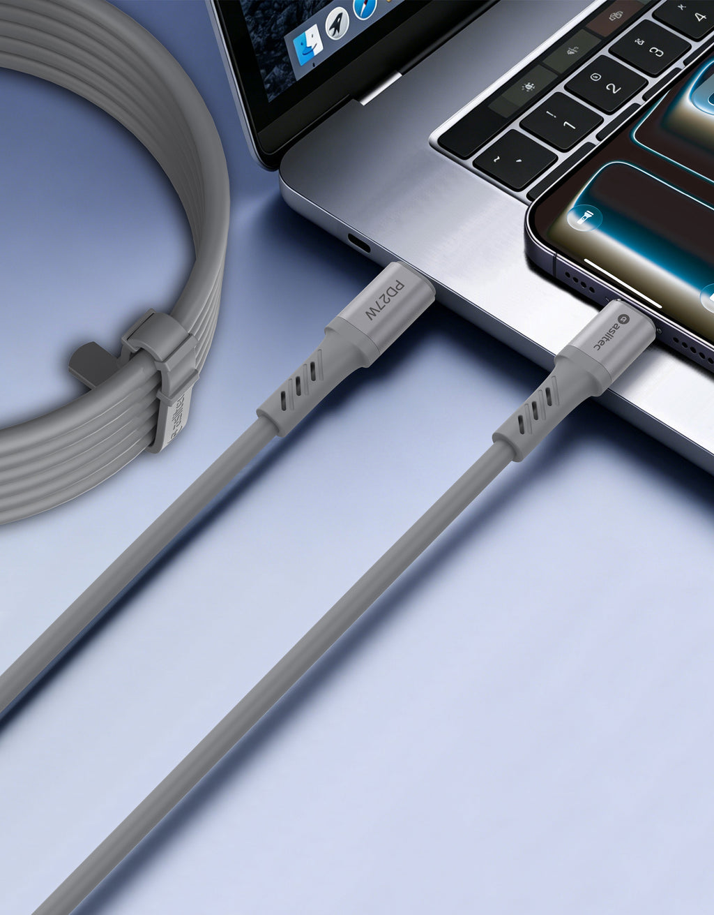 aslitec GRAPHENEX SYNC High-Speed Fast Charging & Data Cable – USB-C to Lightning