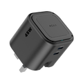 Asli  Global Powercore Dual 45 Gan Dual-Port Usb-C Fast Charger | Black