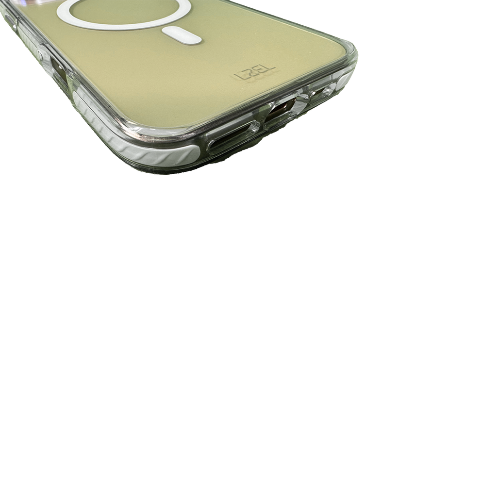 LZEL iPhone 16 Pro Armor Clear Case With MagSafe | Silver