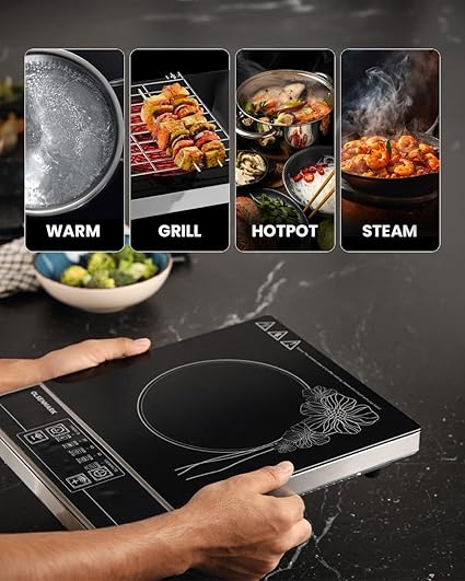 Olsenmark Infrared Cooker â?? Electric Infrared Glass Ceramic Cooker, Portable, Safe & Reliable